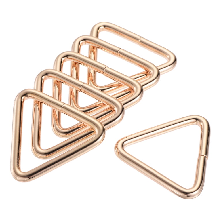 Lot De 10 Boucles Triangle Métalliques Pour Sangle - Largeur Intérieure 20 Mm (0.79"), Pour DIY Et Maroquinerie