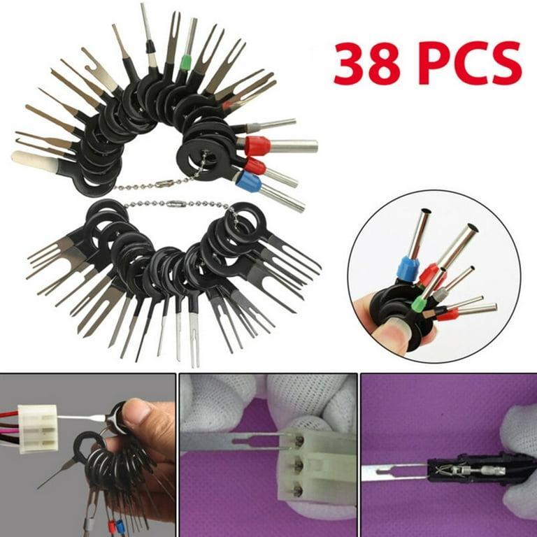 38pcs/Set Wire Terminal Removal Tool Car Electrical Wiring Crimp Connector  Pin 