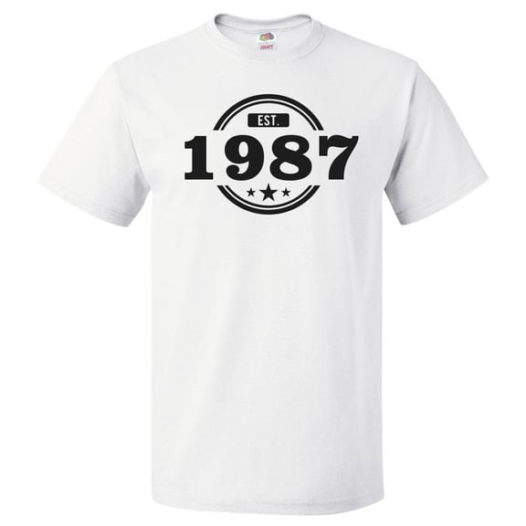 39th Birthday Gift For 39 Year Old Established 1987 T Shirt