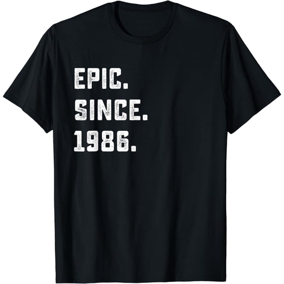 38th Birthday Gift Vintage Epic Since 1986 38 Years Old T-Shirt