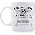 thumbnail image 1 of 38th Birthday Gifts for Women Men - 11 oz Coffee Mug - 38 Year Old Present Ideas for Son Daughter Grandson Granddaughter Brother Sister Friend (38th Birthday Gift), 1 of 6