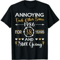 thumbnail image 1 of 38th Wedding Anniversary Annoying Each Other Since 1986 T-Shirt, 1 of 4