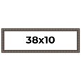 thumbnail image 1 of 38x10 Frame Black Bamboo Solid Wood Picture Frame Width 1.5 Inches | Interior Frame Depth 0.5, 1 of 8