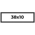 thumbnail image 1 of 38x10 Frame Black Real Wood Picture Frame Width 1.25 Inches | Interior Frame Depth 0.5 Inches |, 1 of 8