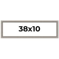 thumbnail image 1 of 38x10 Frame Grey Real Wood Picture Frame Width 1.25 inches | Interior Frame Depth 0.5 inches | Hans, 1 of 8