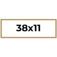 thumbnail image 1 of 38x11 Frame Beaded Gold Solid Wood Picture Frame | 0.75 Inches Moulding Width | Liscio Oro, 1 of 8