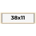 thumbnail image 1 of 38x11 Frame Beige Real Wood Picture Frame Width 0.75 inches | Interior Frame Depth 0.5 inches |, 1 of 8