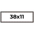 thumbnail image 1 of 38x11 Frame Silver Real Wood Picture Frame Width 1.25 Inches | Interior Frame Depth 0.75 Inches |, 1 of 8