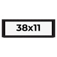 thumbnail image 1 of 38x11 Shadow Box Black Solid Wood Display Picture Frame | 1 Inch Rabbet Depth | | 1.375 Inch, 1 of 4