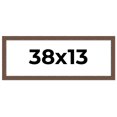 thumbnail image 1 of 38x13 Frame Brown Farmhouse Solid Wood Picture Frame Width 1.5 Inches | Interior Frame Depth 0.5, 1 of 8