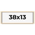 thumbnail image 1 of 38x13 Frame Natural Wood Picture Frame | 0.75 Inch Moulding Width | with UV Acrylic Plexiglass,, 1 of 8