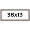 thumbnail image 1 of 38x13 Ornate Brown Real Wood Picture Frame Width 1.5 Inches | Interior Frame Depth 0.5 Inches |, 1 of 8