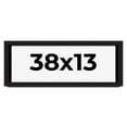 thumbnail image 1 of 38x13 Shadow Box Black Solid Wood Display Picture Frame | 1 Inch Rabbet Depth | | 1.375 Inch, 1 of 4