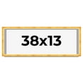 thumbnail image 1 of 38x13 Shadow Box Frame Gold | 1.625 Inches Deep Real Wood Traditional Shadowbox Display Frame | UV, 1 of 5