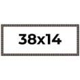thumbnail image 1 of 38x14 Frame Black Brown Chestnut Mosaic Solid Wood Picture Frame | 1.125 Inch Moulding Width |, 1 of 8
