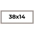 thumbnail image 1 of 38x14 Frame Grey Real Wood Picture Frame Width 1.25 inches | Interior Frame Depth 0.5 inches | Hans, 1 of 8
