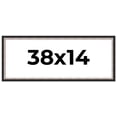 thumbnail image 1 of 38x14 Frame Silver Real Wood Picture Frame Width 1.25 Inches | Interior Frame Depth 0.75 Inches |, 1 of 8