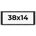 thumbnail image 1 of 38x14 Shadow Box Frame Grey Charcoal Black | 0.875 Inches Deep | Wood Shadowbox Display Frame | UV, 1 of 8