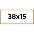 thumbnail image 1 of 38x15 Frame Beaded Gold Solid Wood Picture Frame | 0.75 Inches Moulding Width | Liscio Oro, 1 of 8