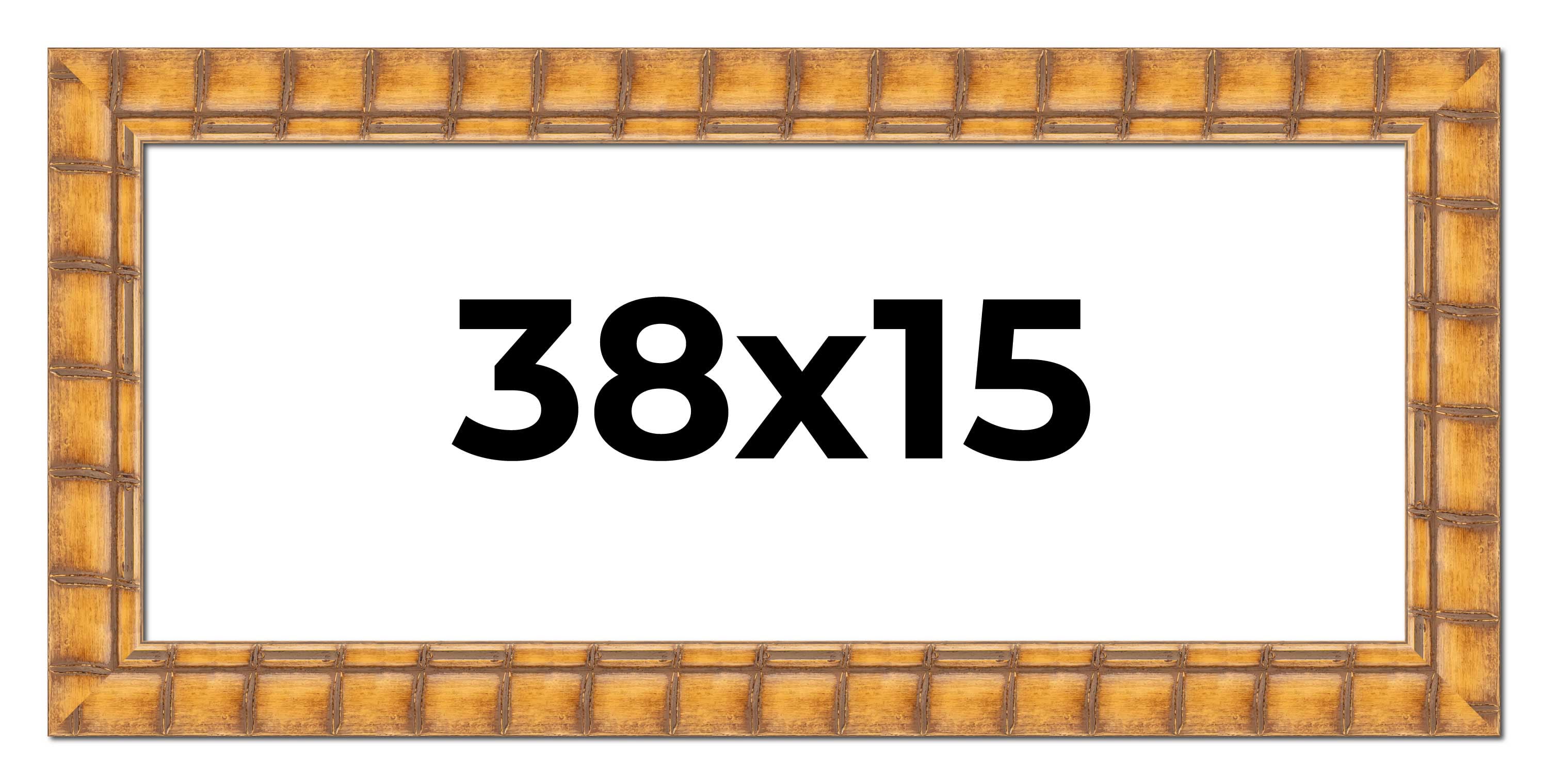 38x15 Frame Beige Real Wood Picture Frame Width 3 inches | Interior ...