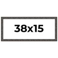 thumbnail image 1 of 38x15 Frame Black-Brown Medieval Solid Wood Picture Frame | 1.5 Inch Moulding Width | Gotham, 1 of 8