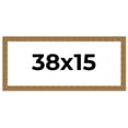 thumbnail image 1 of 38x15 Frame Black and Gold Distressed Solid Wood Sonoma Picture Frame | 1.625 Inch Moulding Width |, 1 of 8