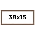 thumbnail image 1 of 38x15 Frame Brown Farmhouse Solid Wood Picture Frame Width 1.5 Inches | Interior Frame Depth 0.5, 1 of 8