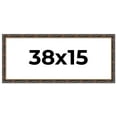 thumbnail image 1 of 38x15 Frame Gold Real Wood Picture Frame Width 1.5 inches | Interior Frame Depth 0.5 inches |, 1 of 8