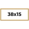 thumbnail image 1 of 38x15 Frame Gold Real Wood Picture Frame Width 1 inches | Interior Frame Depth 0.5 inches | Edwina, 1 of 8
