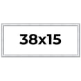 thumbnail image 1 of 38x15 Frame Sterling Silver Solid Wood Picture Frame | 1.25 Inch Moulding Width | 0.75 Inch, 1 of 8
