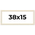 thumbnail image 1 of 38x15 Frame White Real Wood Picture Frame Width 1.5 inches | Interior Frame Depth 0.5 inches | Barn, 1 of 8