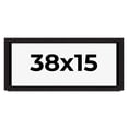 thumbnail image 1 of 38x15 Shadow Box Black Solid Wood Display Picture Frame | 1 Inch Rabbet Depth | | 1.375 Inch, 1 of 4
