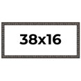 thumbnail image 1 of 38x16 Frame Black-Brown Medieval Solid Wood Picture Frame | 1.5 Inch Moulding Width | Gotham, 1 of 8