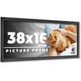 thumbnail image 1 of 38x16 Frame Black Passaggi Solid Wood Picture Frame Width 1.5 Inches | Interior Depth 0.5 Inches |, 1 of 8