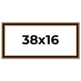 thumbnail image 1 of 38x16 Frame Gold Brown Plein Air Vintage Solid Wood Picture Frame | 1.75 Inches Moulding Width |, 1 of 8