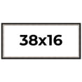 thumbnail image 1 of 38x16 Frame Silver Real Wood Picture Frame Width 1.25 Inches | Interior Frame Depth 0.75 Inches |, 1 of 8