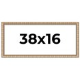 thumbnail image 1 of 38x16 Frame Silver Real Wood Picture Frame Width 1.5 inches | Interior Frame Depth 0.5 inches |, 1 of 8
