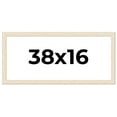 thumbnail image 1 of 38x16 Frame White Real Wood Picture Frame Width 1.5 inches | Interior Frame Depth 0.5 inches | Barn, 1 of 8