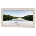 thumbnail image 1 of 38x16 Frame White Real Wood Picture Frame Width 1.5 inches | Interior Frame Depth 0.5 inches |, 1 of 8