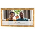 thumbnail image 1 of 38x18 Frame Gold Bamboo Solid Wood Picture Frame | 1 Inch Moulding Width | Interior Frame Depth, 1 of 8