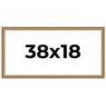 thumbnail image 1 of 38x18 Frame Gold Solid Wood Picture Frame Width 1.25 Inches | Interior Frame Depth 0.375 Inches |, 1 of 8