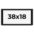 thumbnail image 1 of 38x18 Shadow Box Black Solid Wood Display Picture Frame | 1 Inch Rabbet Depth | | 1.375 Inch, 1 of 4