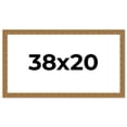 thumbnail image 1 of 38x20 Frame Black and Gold Distressed Solid Wood Sonoma Picture Frame | 1.625 Inch Moulding Width |, 1 of 8