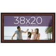 thumbnail image 1 of 38x20 Frame Executive Brown Round Mahogany Finish Solid Wood Picture Frame | 1.25 Inch Moulding, 1 of 8