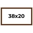 thumbnail image 1 of 38x20 Frame Gold Brown Plein Air Vintage Solid Wood Picture Frame | 1.75 Inches Moulding Width |, 1 of 8