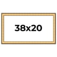 thumbnail image 1 of 38x20 Frame Gold Plein Aire Solid Wood Picture Frame Width 2 Inches | Interior Frame Depth 0.5, 1 of 8