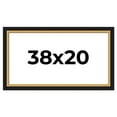 thumbnail image 1 of 38x20 Frame Gold Real Wood Picture Frame Width 2.25 Inches | Interior Frame Depth 0.5 Inches |, 1 of 8