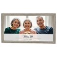 thumbnail image 1 of 38x20 Frame Grey Solid Wood Picture Frame Width 1 Inches | Interior Frame Depth 0.5 Inches |, 1 of 8