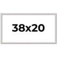 thumbnail image 1 of 38x20 Frame Silver Inner Slope Bevel Picture Frame | 1 Inch Moulding Width | 0.75 Inch Rabbet Depth, 1 of 8