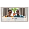thumbnail image 1 of 38x20 Frame White Real Wood Picture Frame Width 0.75 inches | Interior Frame Depth 0.5 inches |, 1 of 8